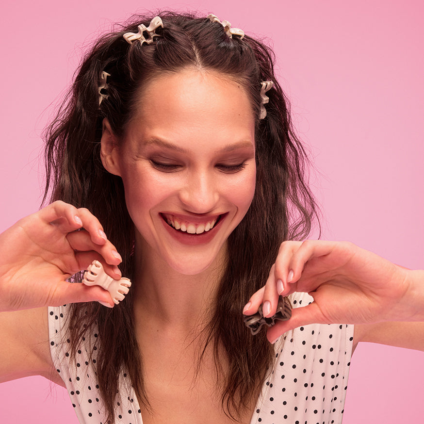 Dovely Basic - Café – clips magnéticos para el cabello Dovely
